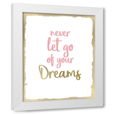 Never Let Go 2 White Modern Wood Framed Art Print by Kimberly, Allen
