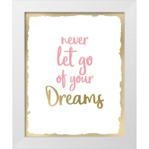 Never Let Go 2 White Modern Wood Framed Art Print by Kimberly, Allen