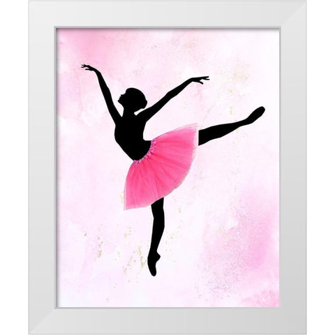 Dancer 2 White Modern Wood Framed Art Print by Kimberly, Allen