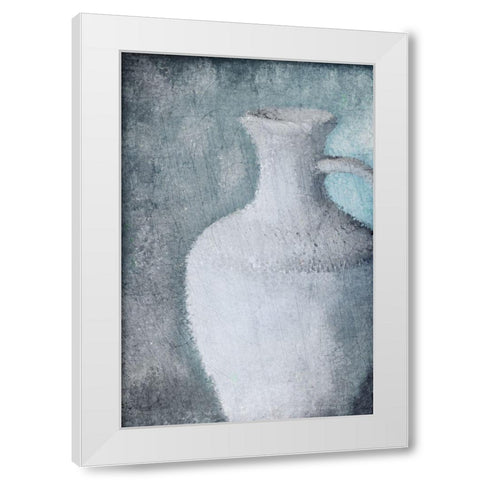 Cool Blue White Modern Wood Framed Art Print by Allen, Kimberly