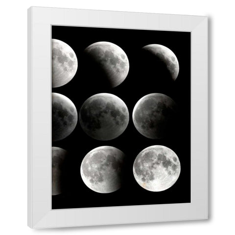 Moon Phase 2 White Modern Wood Framed Art Print by Allen, Kimberly