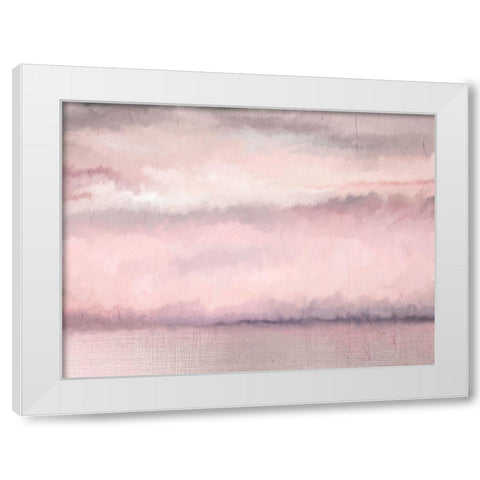 Blush Sky White Modern Wood Framed Art Print by Kimberly, Allen