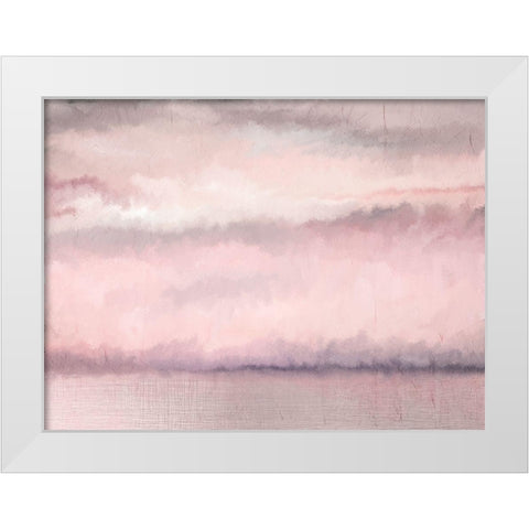 Blush Sky White Modern Wood Framed Art Print by Kimberly, Allen