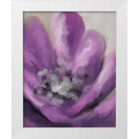 Blooming Purple 2 White Modern Wood Framed Art Print by Allen, Kimberly