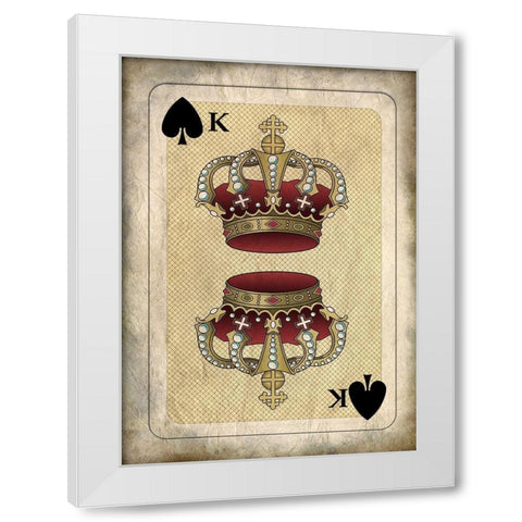 Crowns 1 White Modern Wood Framed Art Print by Kimberly, Allen