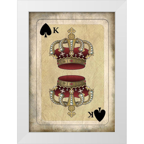 Crowns 1 White Modern Wood Framed Art Print by Kimberly, Allen
