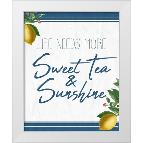 Life Needs More White Modern Wood Framed Art Print by Kimberly, Allen