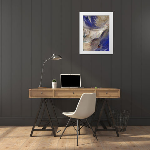 In the Blue 1 White Modern Wood Framed Art Print by Allen, Kimberly
