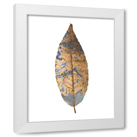 Marbled Gold 1 White Modern Wood Framed Art Print by Kimberly, Allen