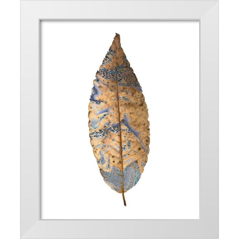 Marbled Gold 1 White Modern Wood Framed Art Print by Kimberly, Allen