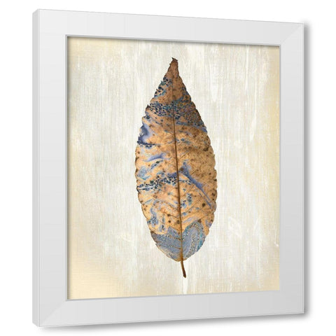 Marbled Gold 1 White Modern Wood Framed Art Print by Allen, Kimberly