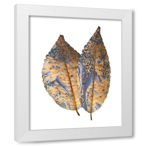 Marbled Gold 2 White Modern Wood Framed Art Print by Kimberly, Allen
