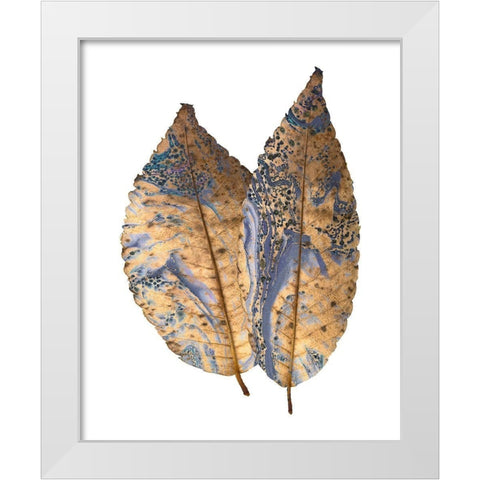 Marbled Gold 2 White Modern Wood Framed Art Print by Kimberly, Allen