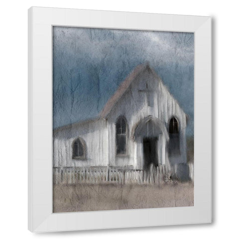 In the Country White Modern Wood Framed Art Print by Kimberly, Allen