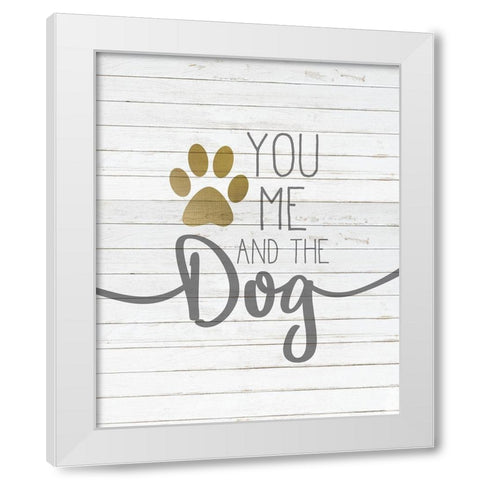 You and Me White Modern Wood Framed Art Print by Kimberly, Allen