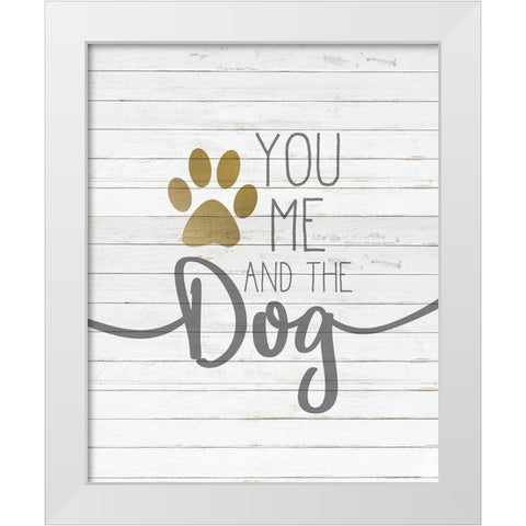 You and Me White Modern Wood Framed Art Print by Kimberly, Allen