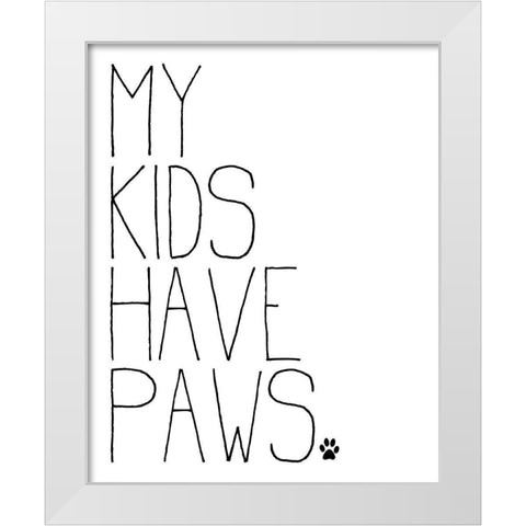 My Kids v2 White Modern Wood Framed Art Print by Allen, Kimberly