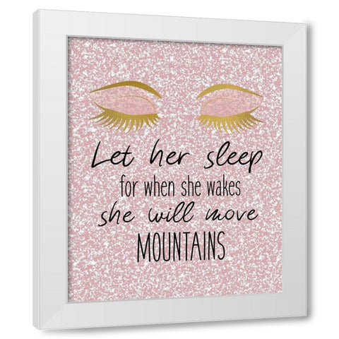 Sleep White Modern Wood Framed Art Print by Kimberly, Allen
