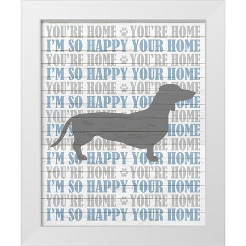Youre Home v1 White Modern Wood Framed Art Print by Kimberly, Allen