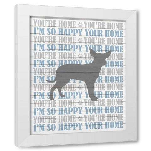 Youre Home v2 White Modern Wood Framed Art Print by Kimberly, Allen