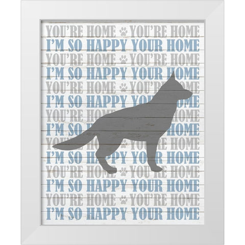 Youre Home v5 White Modern Wood Framed Art Print by Kimberly, Allen