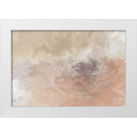 Cross White Modern Wood Framed Art Print by Kimberly, Allen