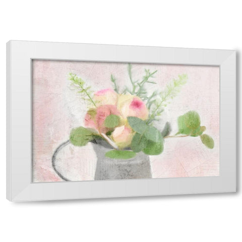 Summer Roses White Modern Wood Framed Art Print by Kimberly, Allen