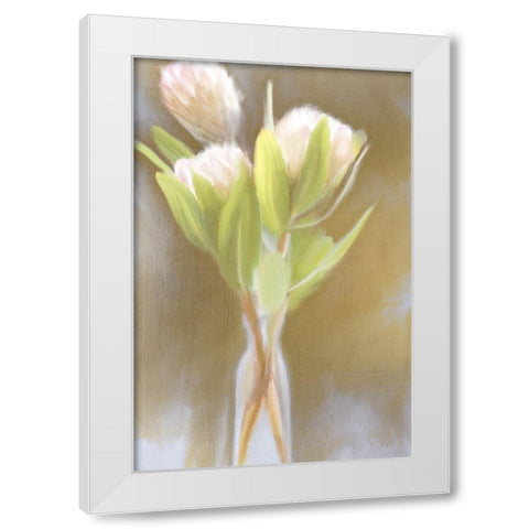 Spring Gold White Modern Wood Framed Art Print by Kimberly, Allen