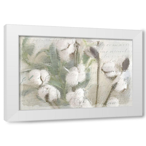 Cotton A White Modern Wood Framed Art Print by Kimberly, Allen