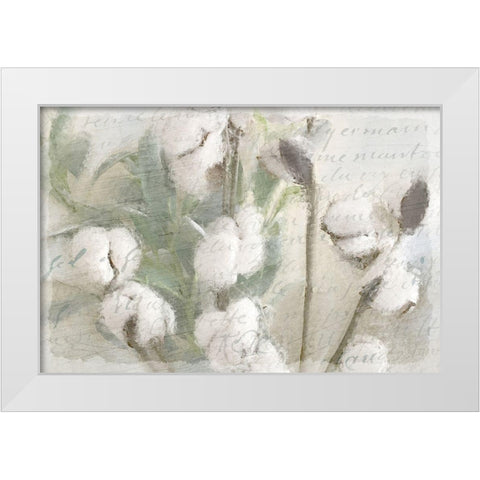 Cotton A White Modern Wood Framed Art Print by Kimberly, Allen