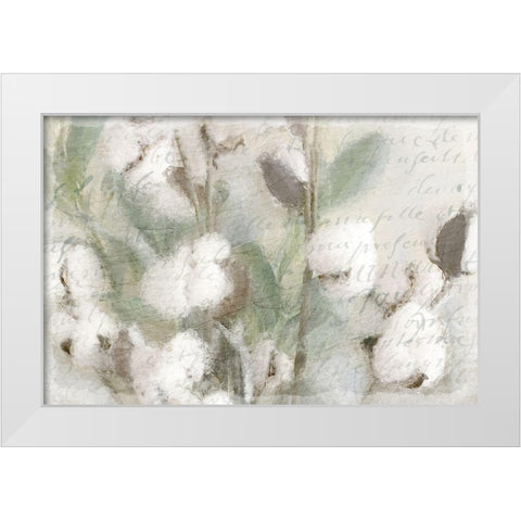 Cotton B White Modern Wood Framed Art Print by Kimberly, Allen