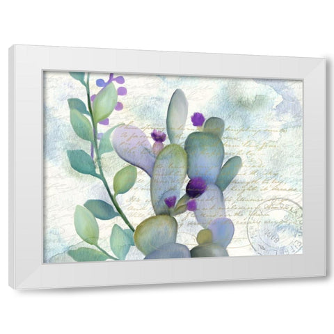 Watercolor Floral 3 White Modern Wood Framed Art Print by Kimberly, Allen