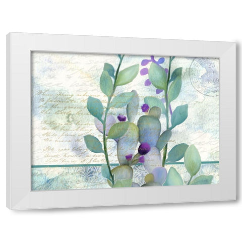 Watercolor Floral 7 White Modern Wood Framed Art Print by Kimberly, Allen