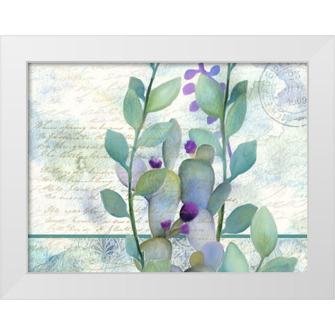 Watercolor Floral 7 White Modern Wood Framed Art Print by Kimberly, Allen