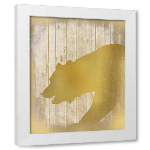Golden Wildlife 1 White Modern Wood Framed Art Print by Allen, Kimberly