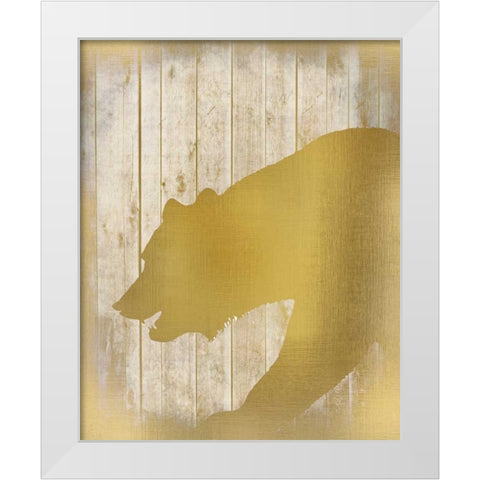 Golden Wildlife 1 White Modern Wood Framed Art Print by Allen, Kimberly