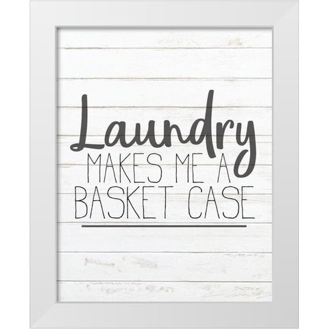 In the Laundry 3 White Modern Wood Framed Art Print by Kimberly, Allen