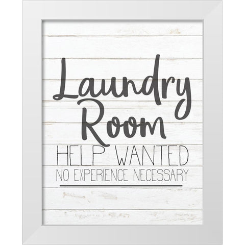 In the Laundry 5 White Modern Wood Framed Art Print by Kimberly, Allen