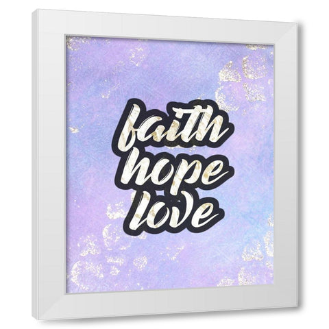 Imagine 2 White Modern Wood Framed Art Print by Kimberly, Allen