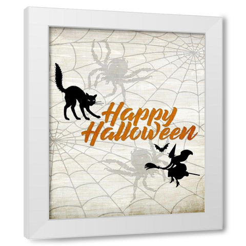 Happy Holidays 1 White Modern Wood Framed Art Print by Kimberly, Allen