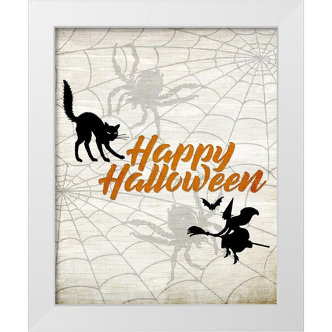 Happy Holidays 1 White Modern Wood Framed Art Print by Kimberly, Allen