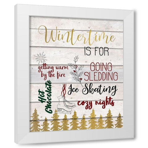 Seasons A White Modern Wood Framed Art Print by Kimberly, Allen