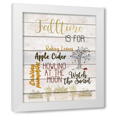 Seasons D White Modern Wood Framed Art Print by Kimberly, Allen
