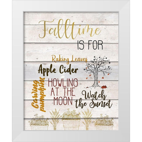 Seasons D White Modern Wood Framed Art Print by Kimberly, Allen
