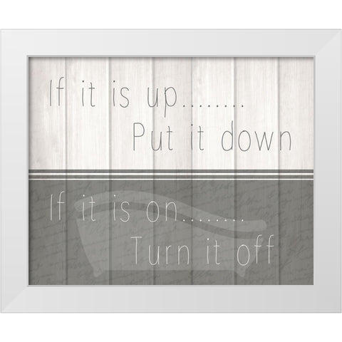 If It Is 1 White Modern Wood Framed Art Print by Kimberly, Allen