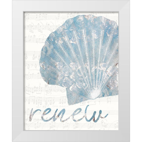 Beach Days 1 White Modern Wood Framed Art Print by Kimberly, Allen