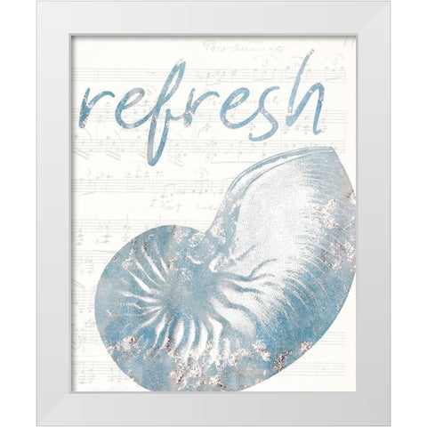 Beach Days 2 White Modern Wood Framed Art Print by Kimberly, Allen