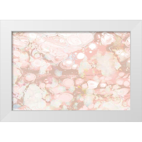 Circles of Blushing White Modern Wood Framed Art Print by Kimberly, Allen