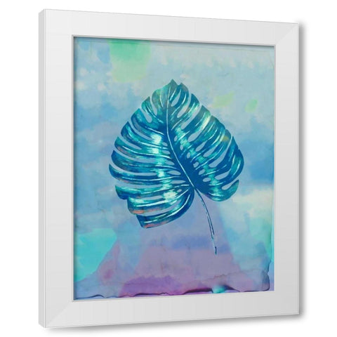 Palm Leaves 1 White Modern Wood Framed Art Print by Allen, Kimberly