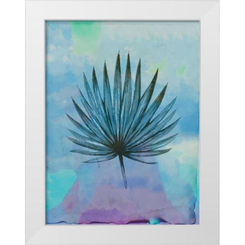 Palm Leaves 2 White Modern Wood Framed Art Print by Allen, Kimberly